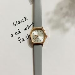Gri Retro Oval Saat