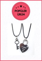 I Love You Anahtar - Kilit Kolye