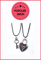 I Love You Anahtar - Kilit Kolye