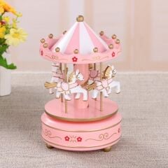 Atlı Karınca Müzik Kutusu  Pembe