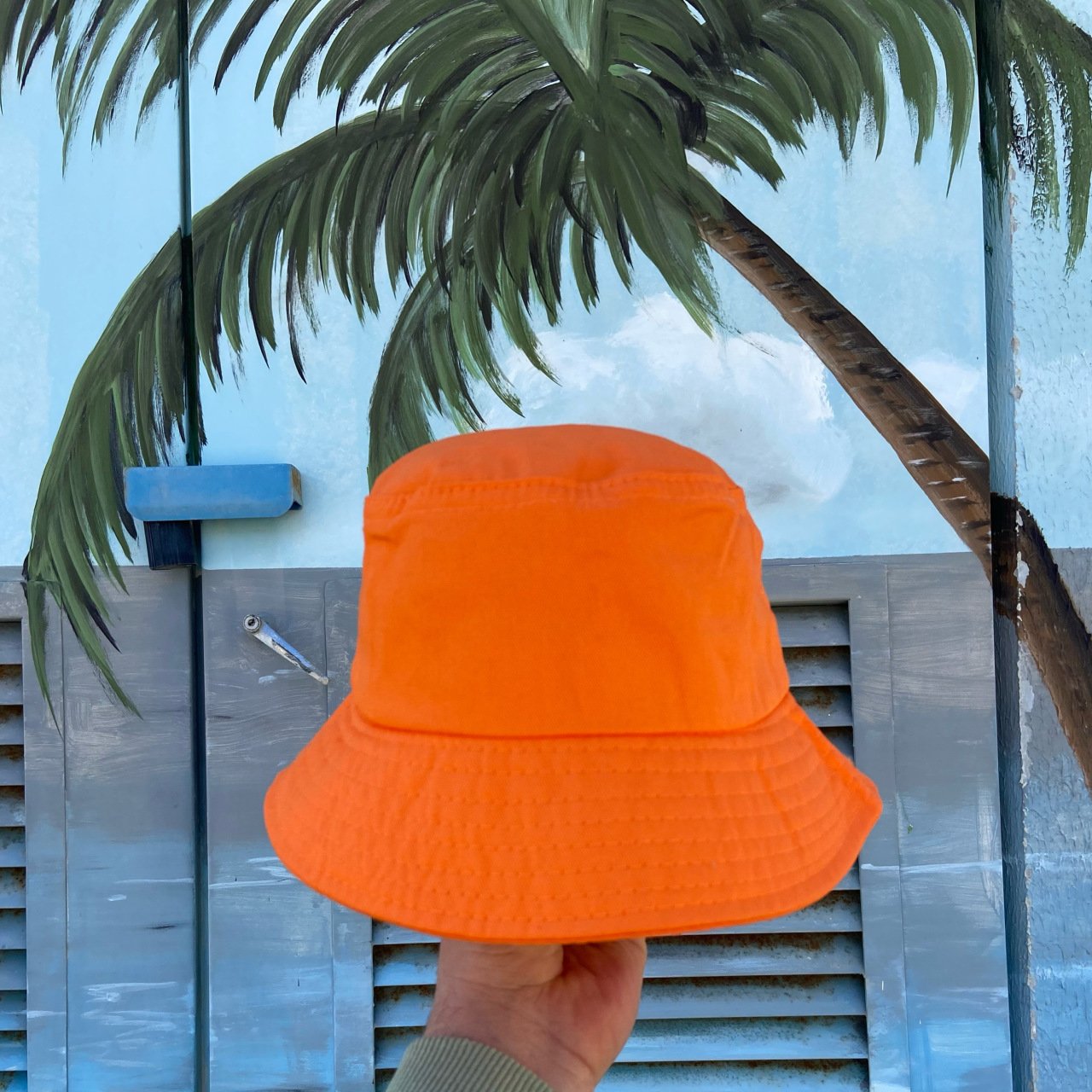 Turuncu Balıkçı Şapka ( Bucket Şapka )