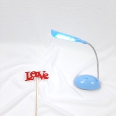 Mavi Bükülebilir Pilli Led Masa Lambası