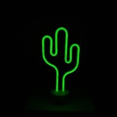 Neon Kaktüs Led Lamba