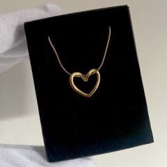 Kalp Düğüm Kolye Gold
