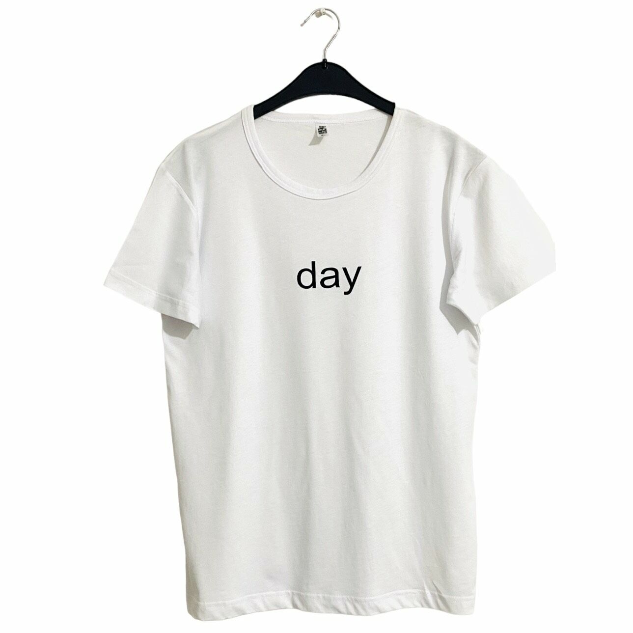 Day Baskılı Beyaz T-Shirt