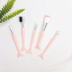Pembe Saplı Balık Fırça Seti