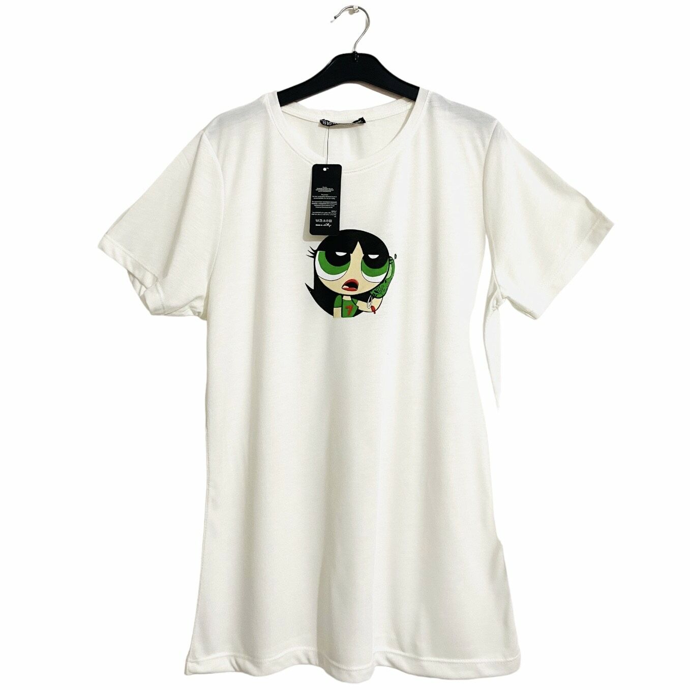 Powerpuff Baskılı Beyaz Kadın T-Shirt