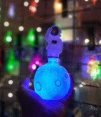 Selam Veren Astronot Saturn Gece Lambası