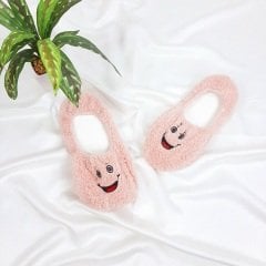Sevimli Pembe Peluş Patik