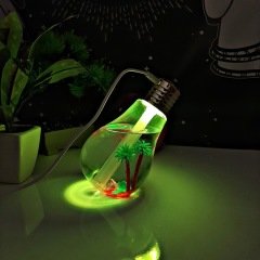 Night Light Bulb Humidifier Mini Ampul Nemlendirici Usb Girişli