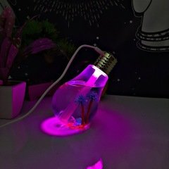 Night Light Bulb Humidifier Mini Ampul Nemlendirici Usb Girişli