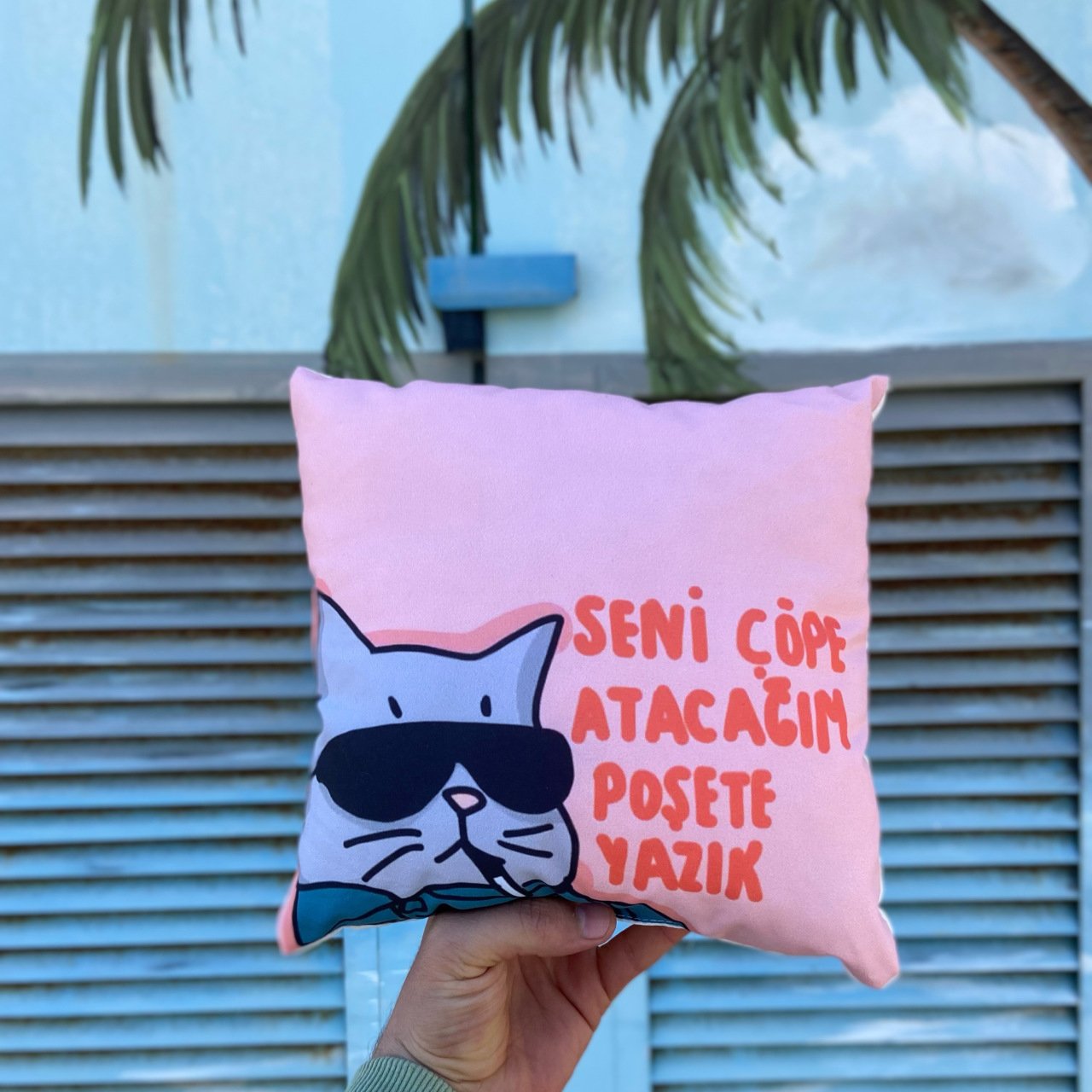 Seni Çöpe Atacağım Poşete Yazık Yastık