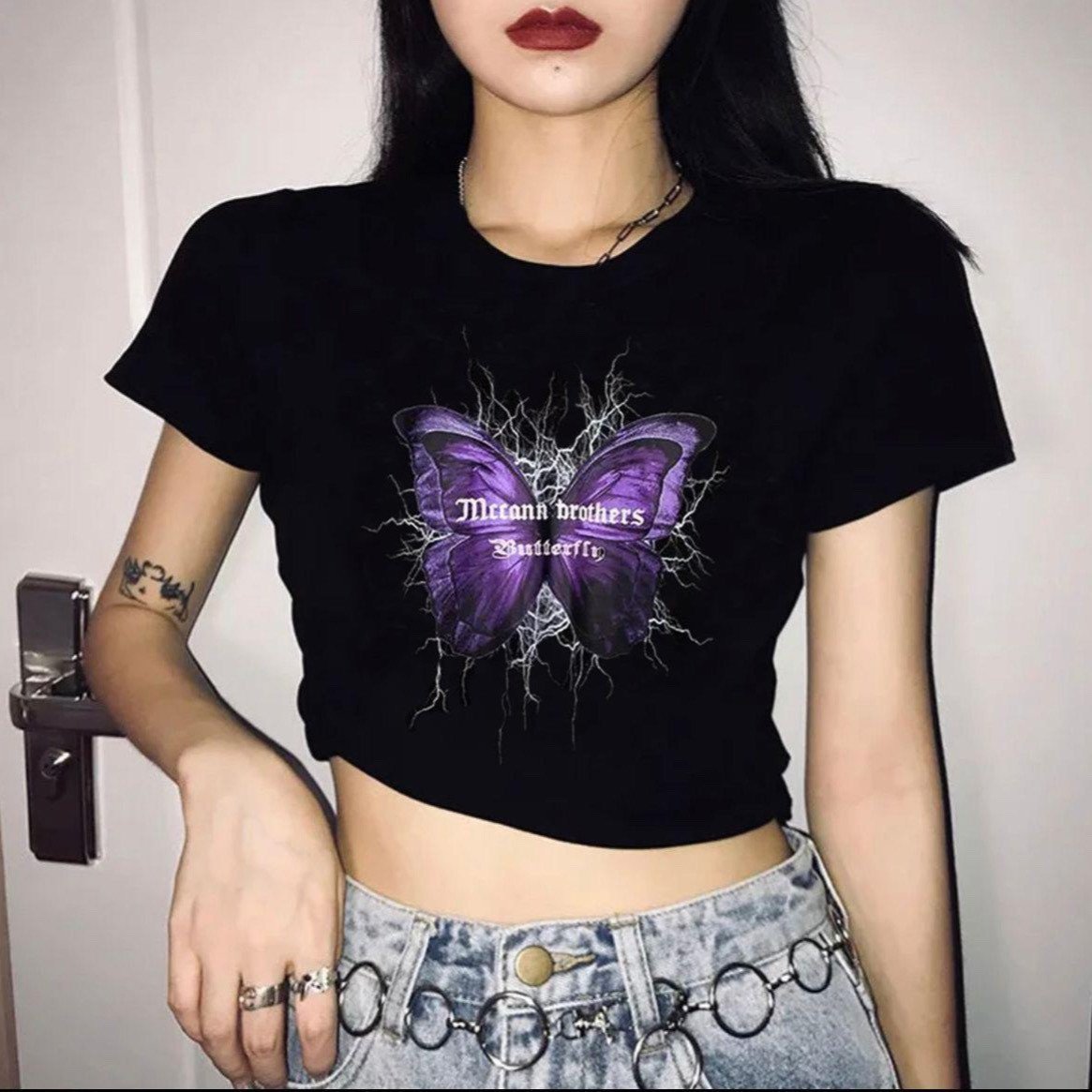 Butterfly Crop T-shirt