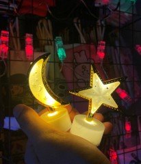 Mini Ay Ve Yıldız Gece Lambası