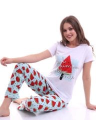 Karpuz Baskılı Pijama Takımı