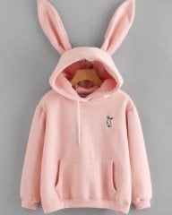 Pembe Tavşan Sweatshirt