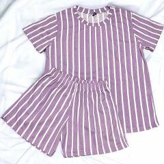 Çizgi Desenli Pijama Takımı