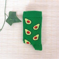 Avokado Baskılı Çorap Yeşil