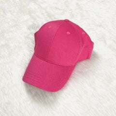 Düz Renk Şapka Koyu Pembe