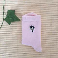 Powerpuff Nakışlı  Çorap - Pembe